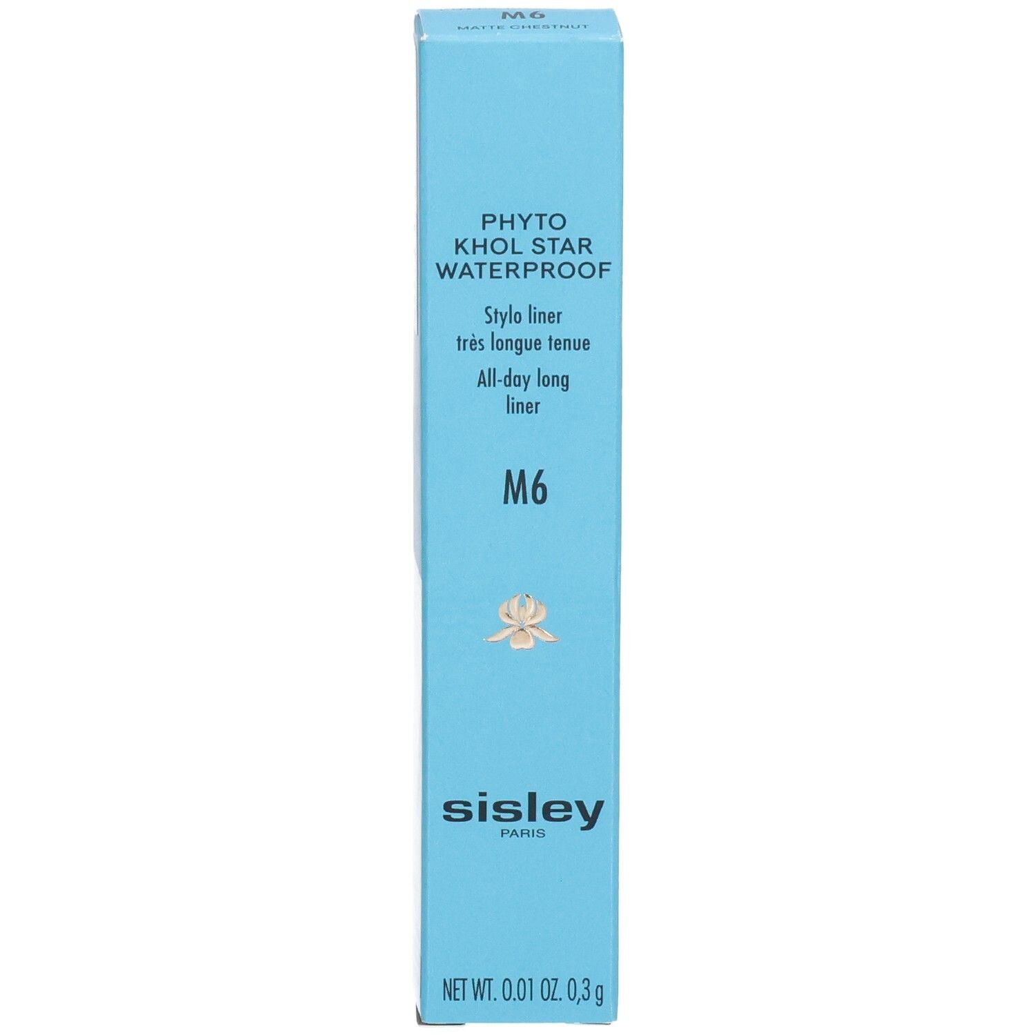 Sisley Phyto-Khol Star Waterproof Eyeliner M6 in blauer Faltschachtel.