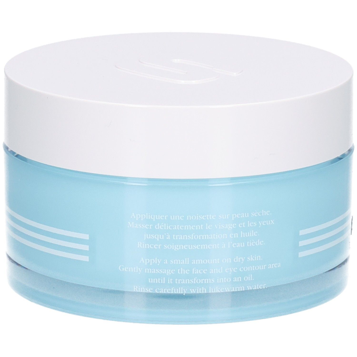 Sisley Make-up Entferner Balsam, Rückseite mit Anwendungshinweisen.
