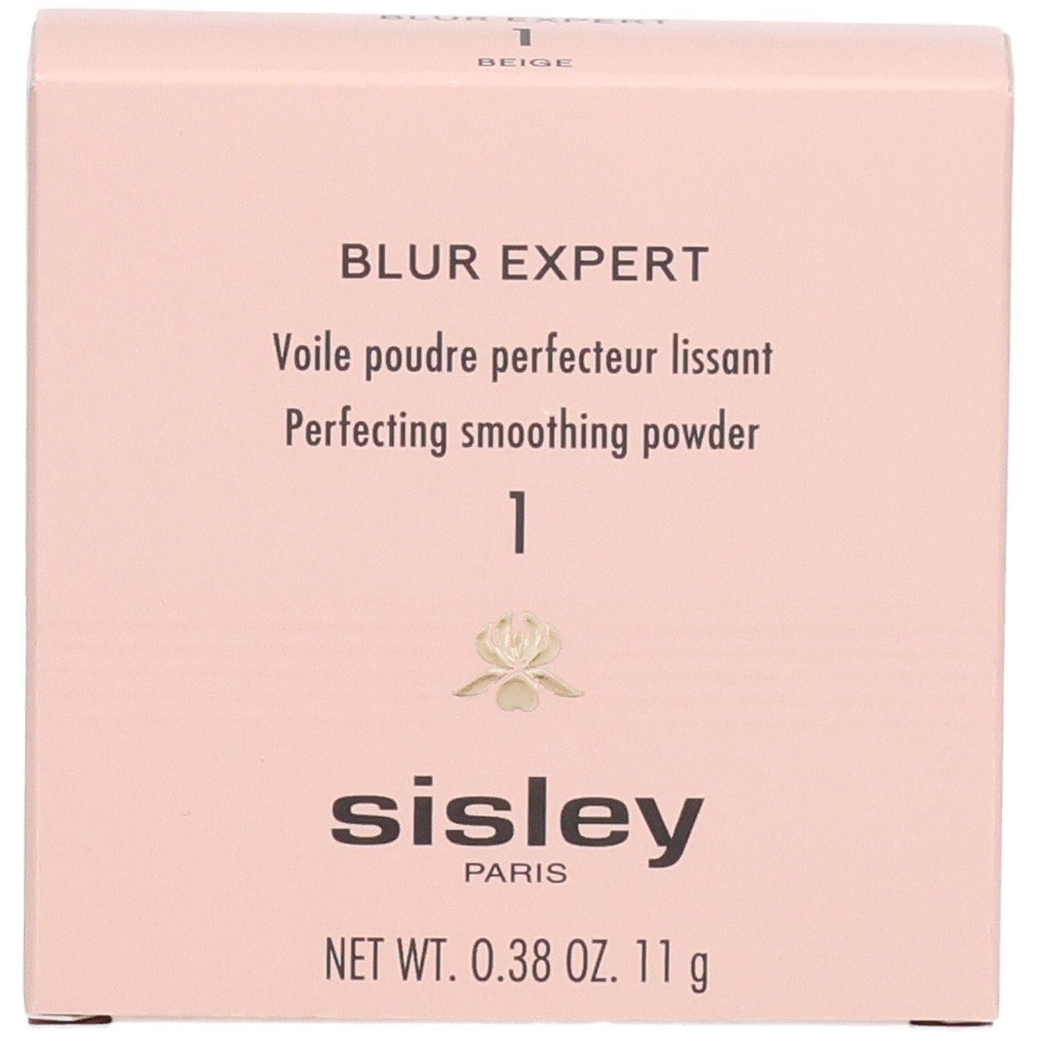 Sisley Blur Expert Puderbox, Vorderseite mit Produktnamen und Marke.
