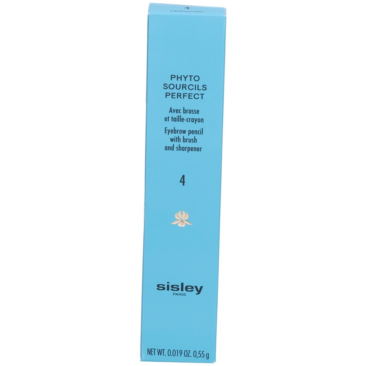 Sisley Phyto-Sourcils Perfect Augenbrauenstift Schachtel, Farbe 4, mit Bürste und Spitzer.