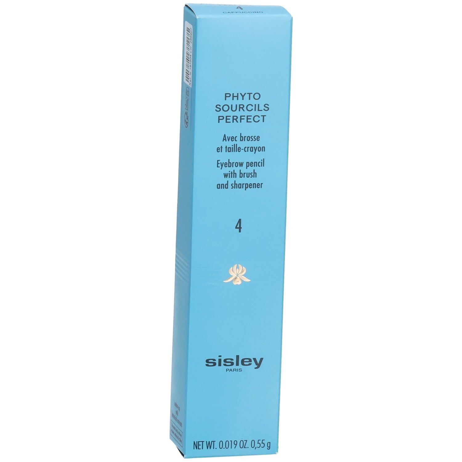 Sisley Phyto-Sourcils Perfect Augenbrauenstift Schachtel, Farbe 4, mit Bürste und Spitzer.