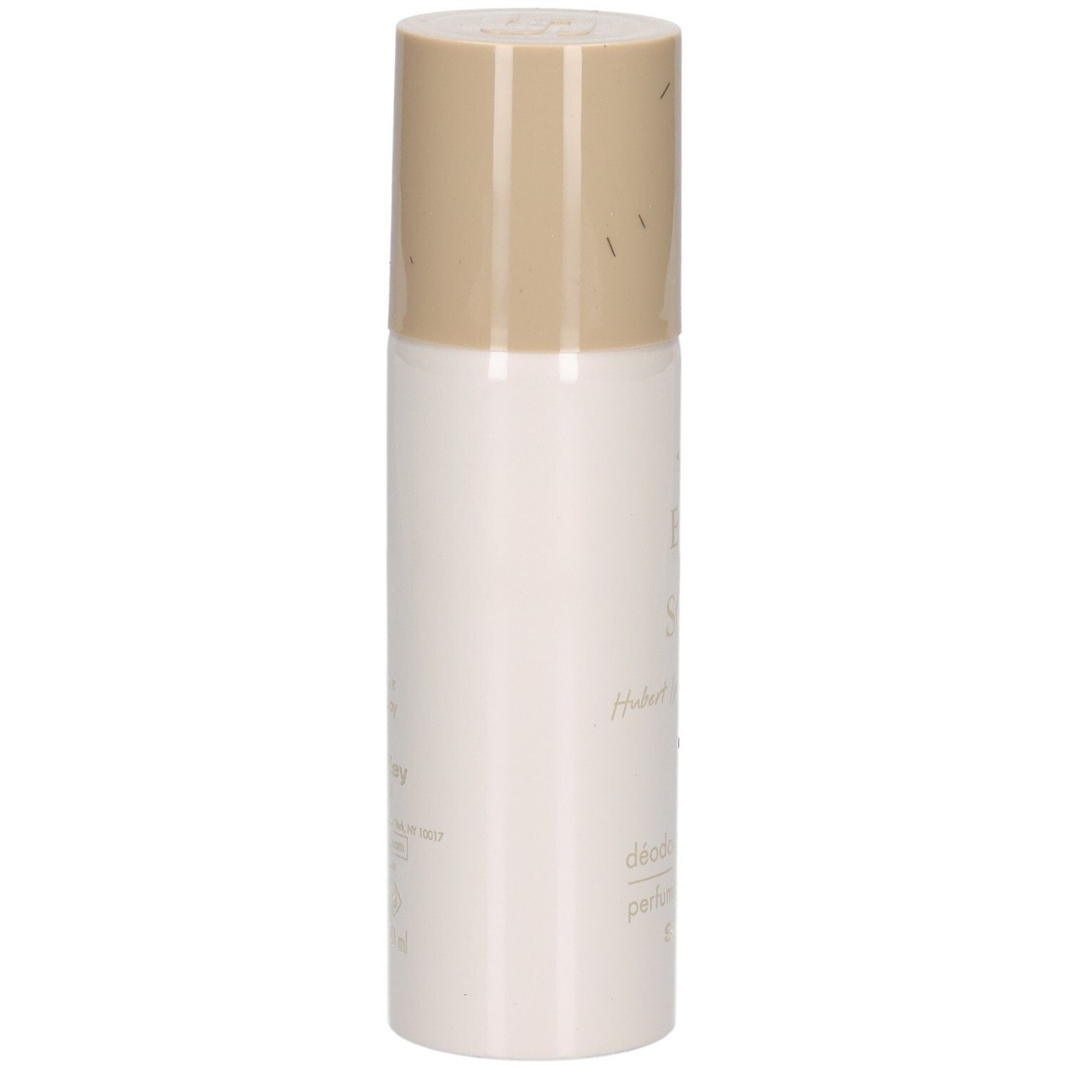 Sisley Eau du Soir Parfüm-Deodorant im Sprühflakon, Rückseite, beige Verschluss.