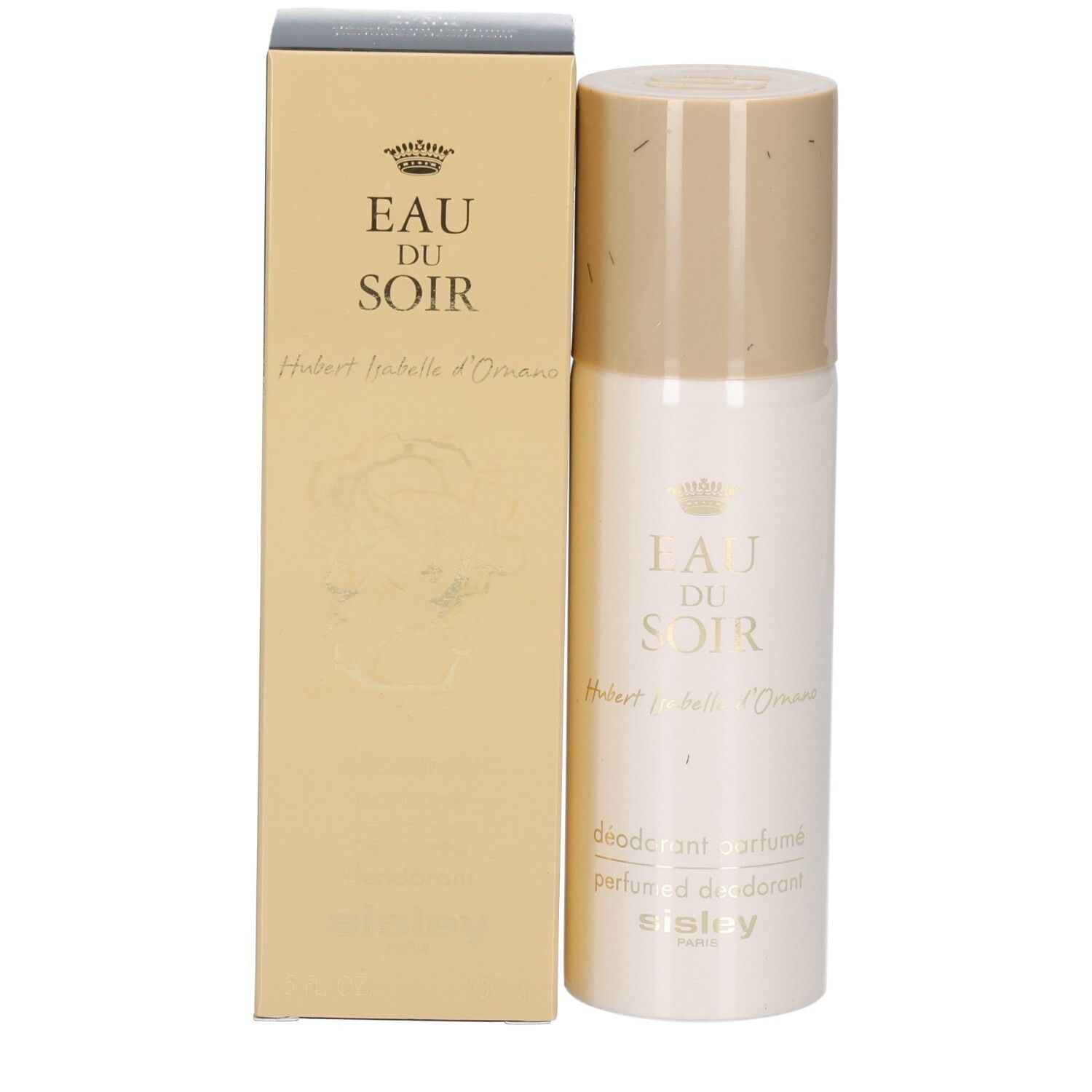 Sisley Eau du Soir Parfüm-Deodorant Sprühflakon mit Kartonverpackung, beige.