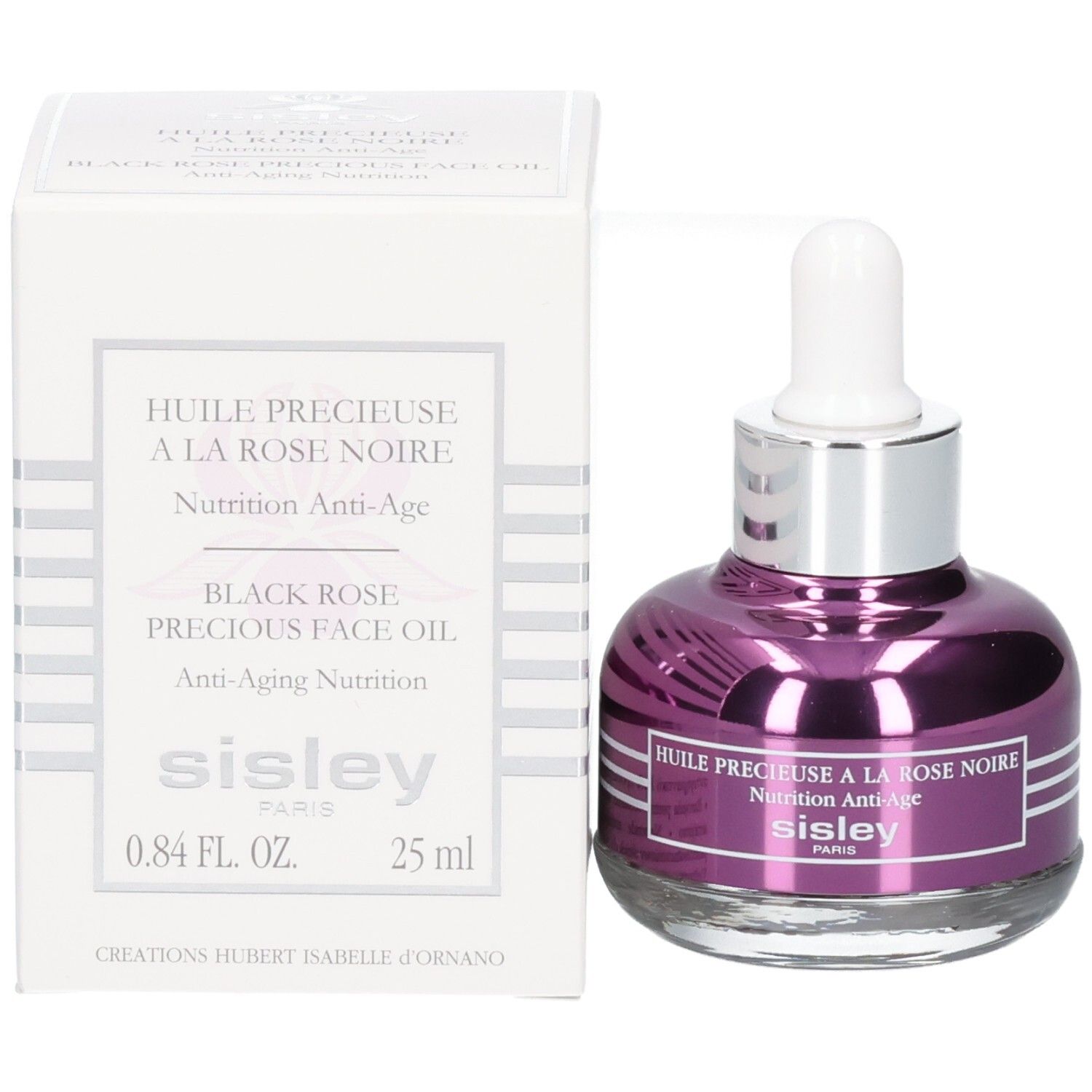 Sisley Huile Précieuse à la Rose Noire Flakon und Box.