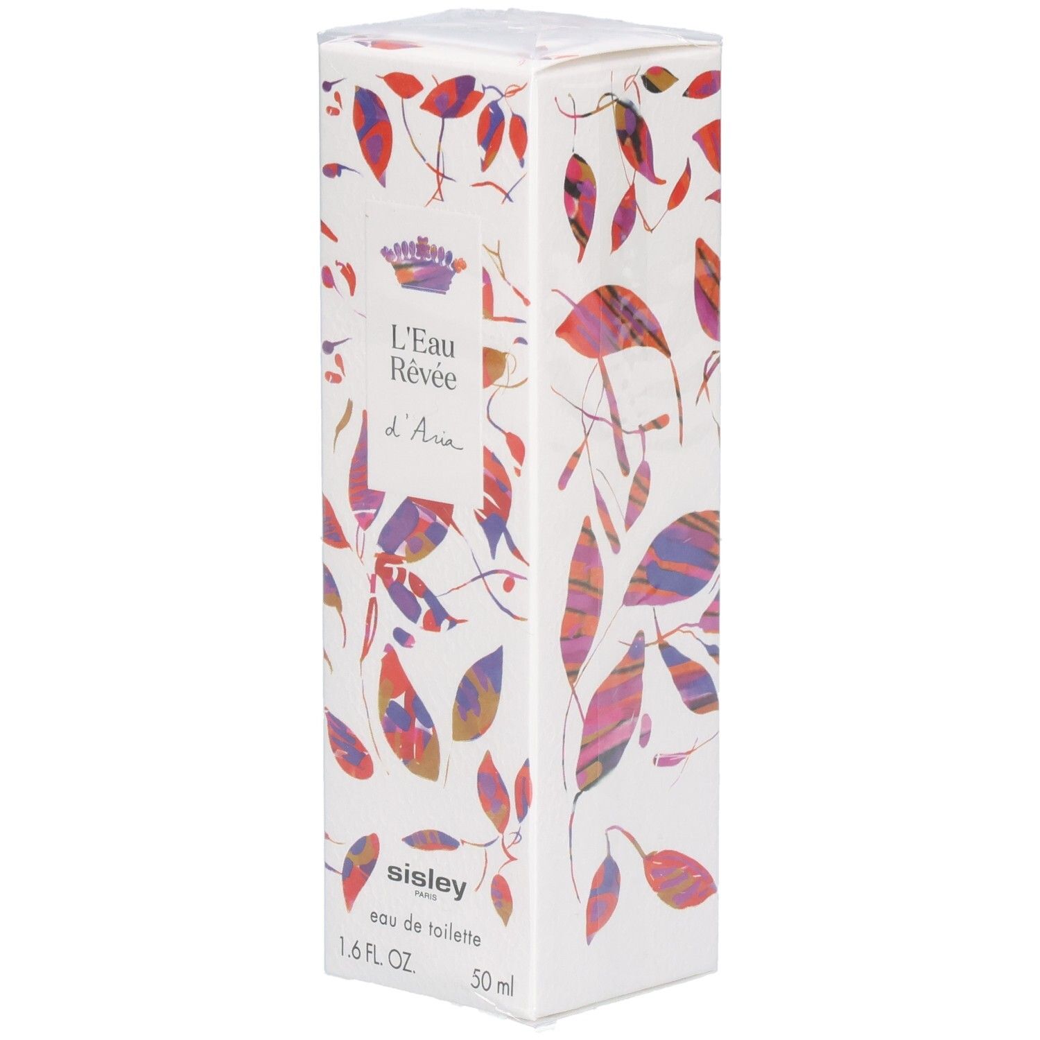 Sisley L'Eau Rêvée d'Aria Eau de Toilette Kartonverpackung mit Blattmuster.