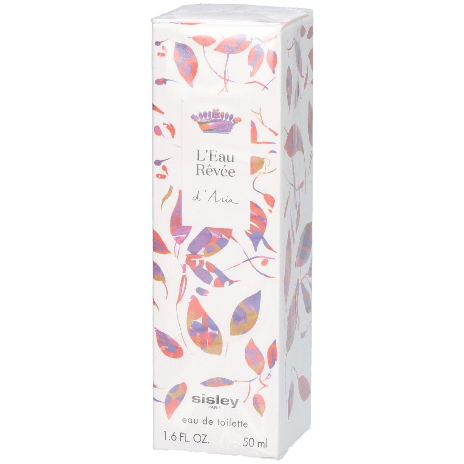 Sisley L'Eau Rêvée d'Aria Eau de Toilette Kartonverpackung mit Blattmuster.