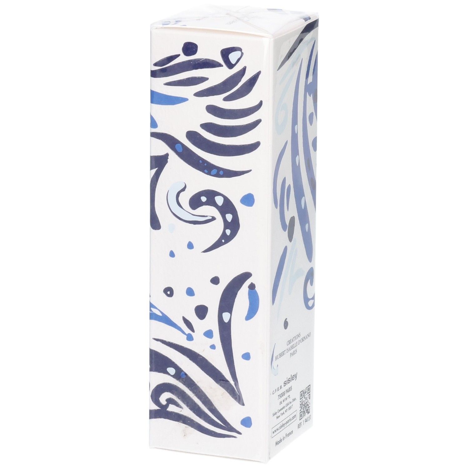 Sisley L'Eau Rêvée d'Ikar Eau de Toilette Kartonverpackung, Seite mit blauem Muster.