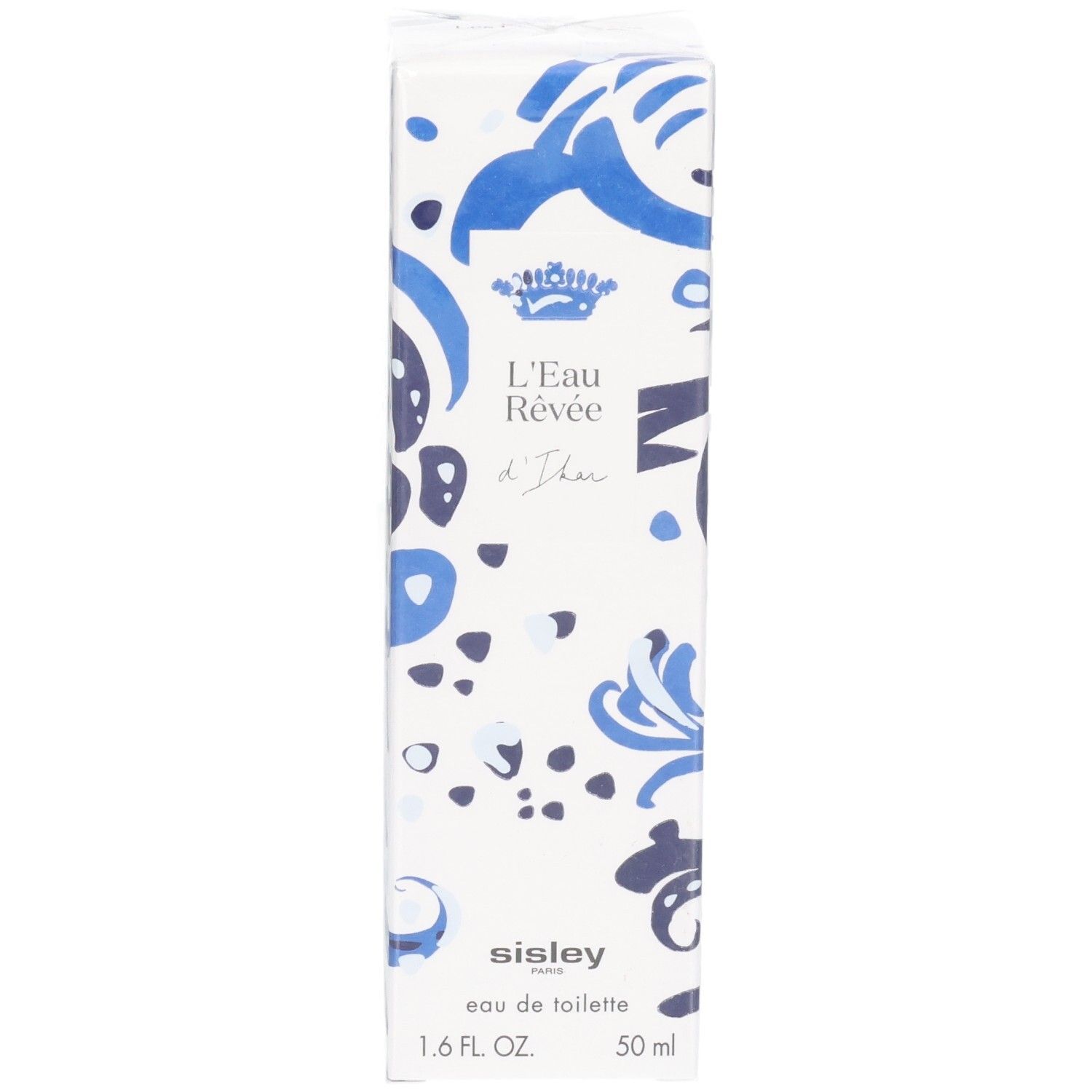 Sisley L'Eau Rêvée d'Ikar Eau de Toilette Kartonverpackung mit blauem Muster.