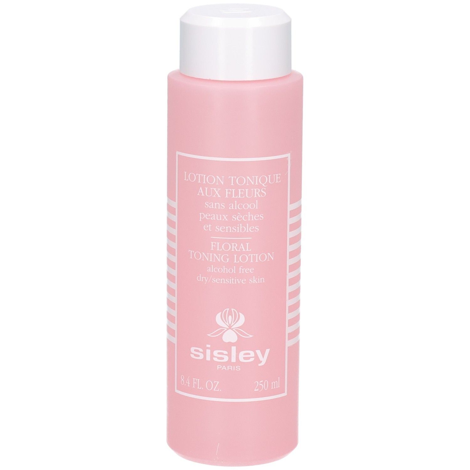 Sisley Lotion Tonique aux Fleurs, 250 ml, in rosa Flasche.