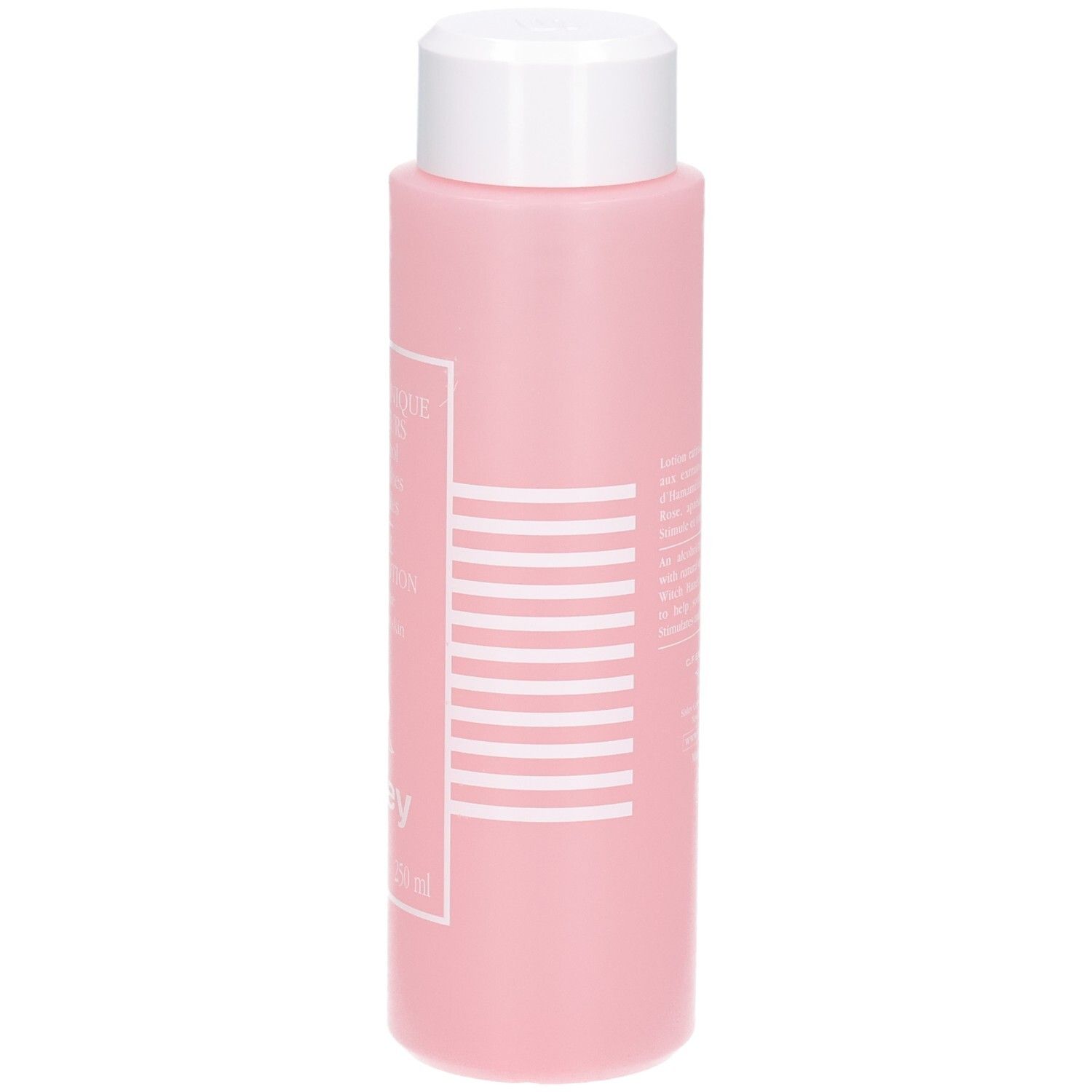 Sisley Lotion Tonique aux Fleurs, 250 ml, rosa Flasche, Seitenansicht.