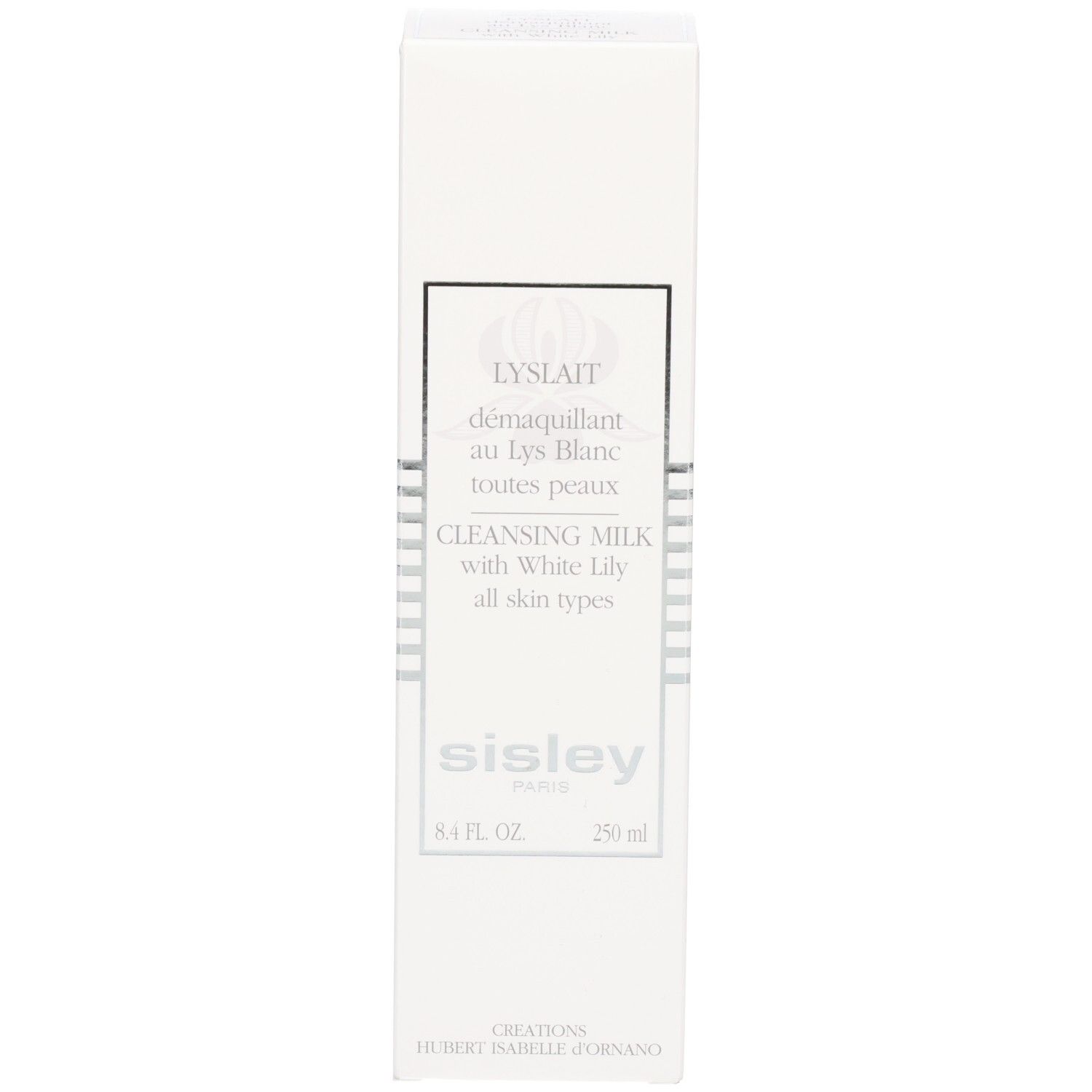 Kartonverpackung für Sisley Lyslait Reinigungsmilch, 250 ml.