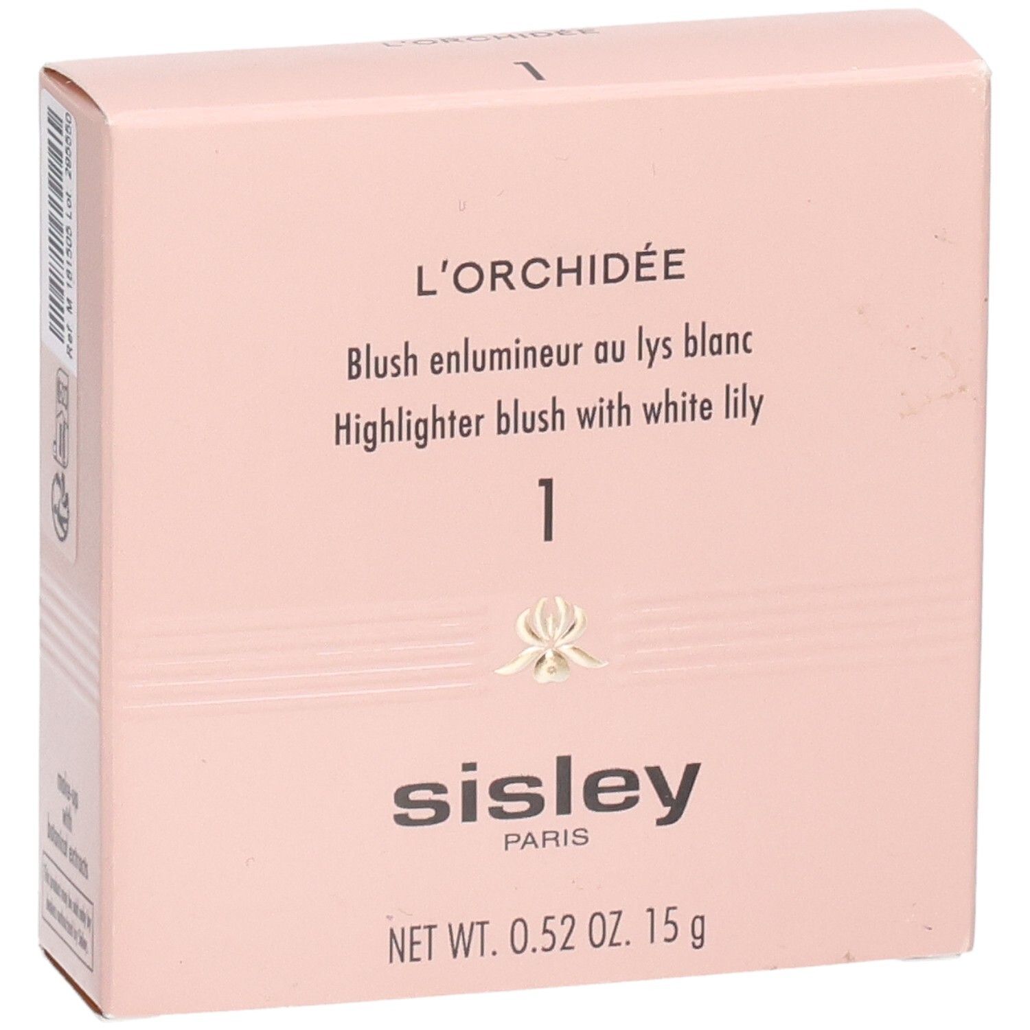 Sisley L'Orchidée Highlighter Blush 1, Verpackung mit Logo und Produktbezeichnung.