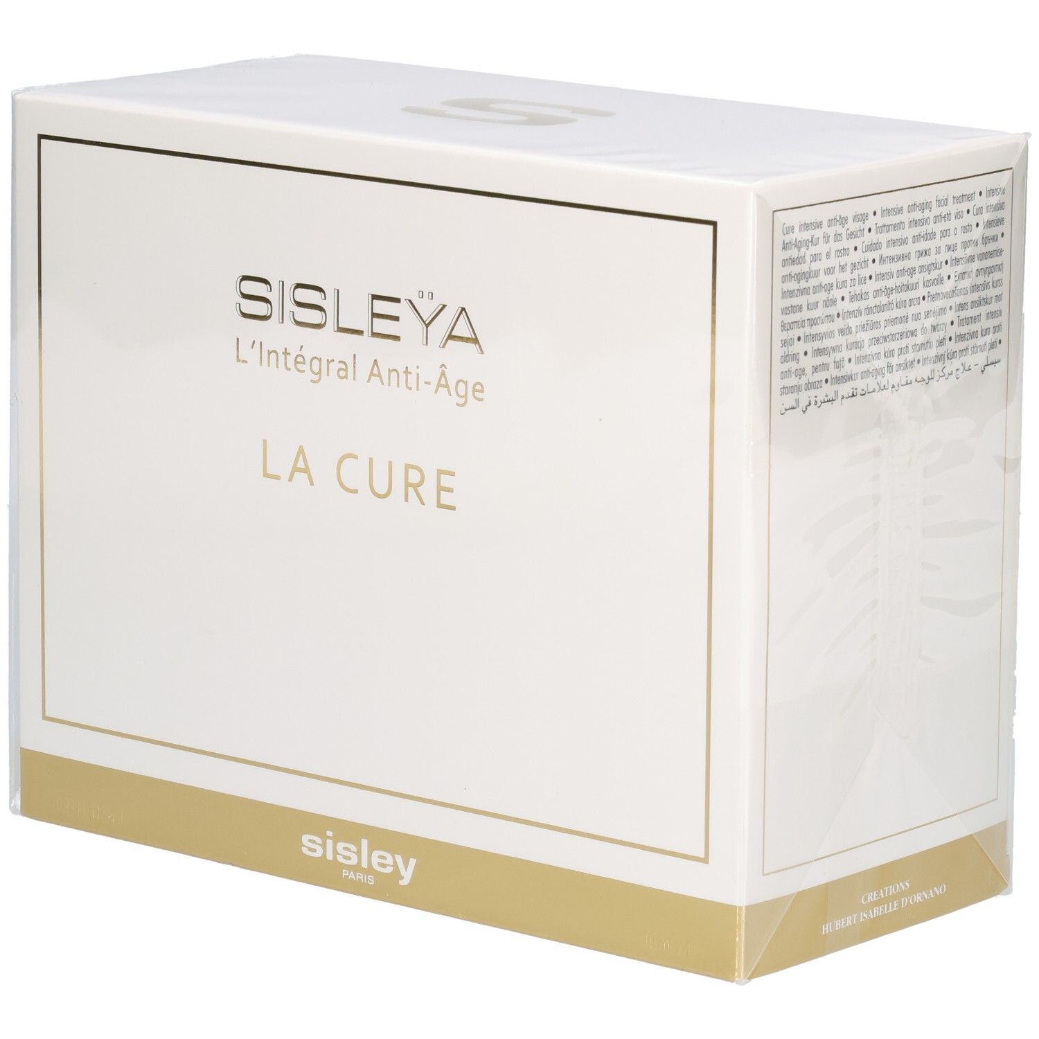 Sisley La Cure Anti-Aging Pflegebox mit goldener Banderole.