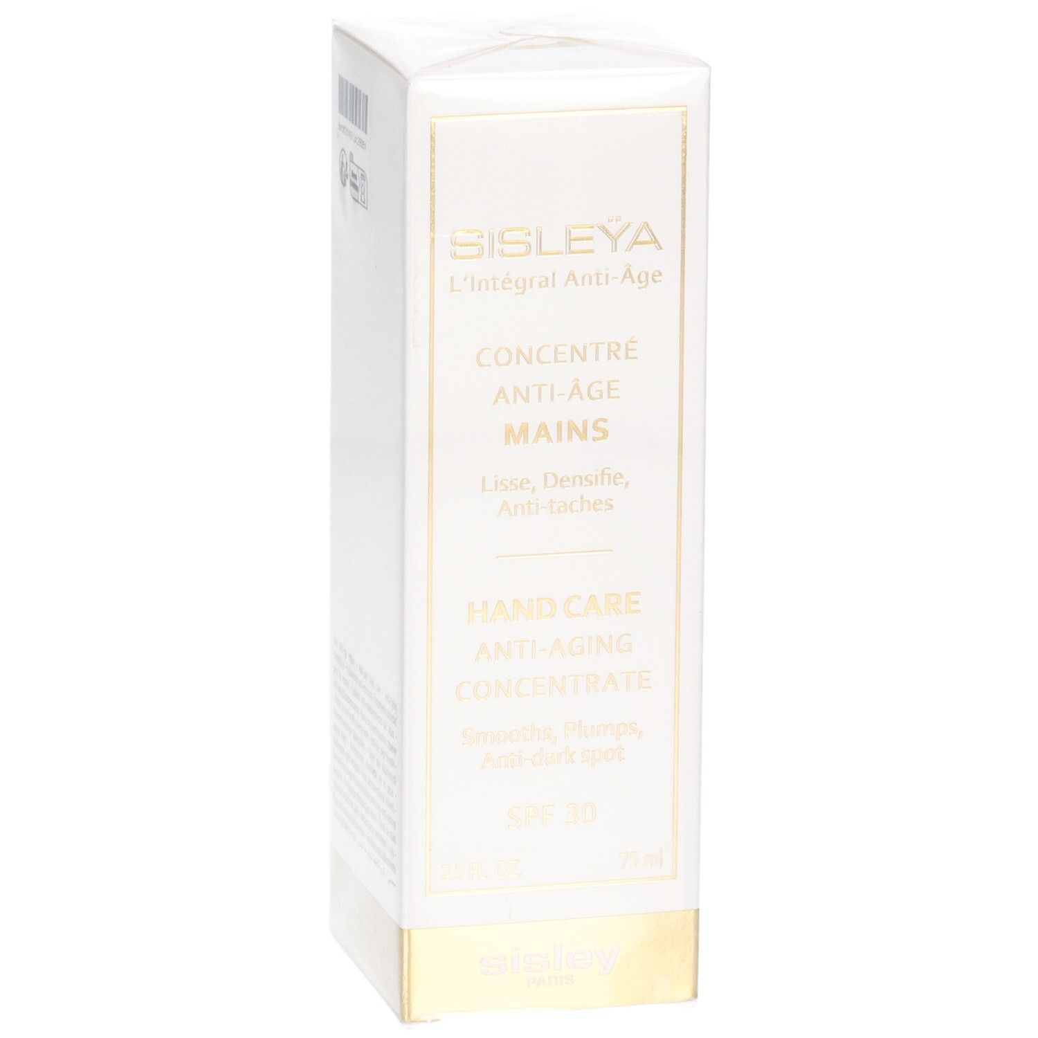 Sisley Sisleya L'Intégral Anti-Âge Handcreme-Konzentrat, SPF 30, Vorderseite mit Produktinformationen.