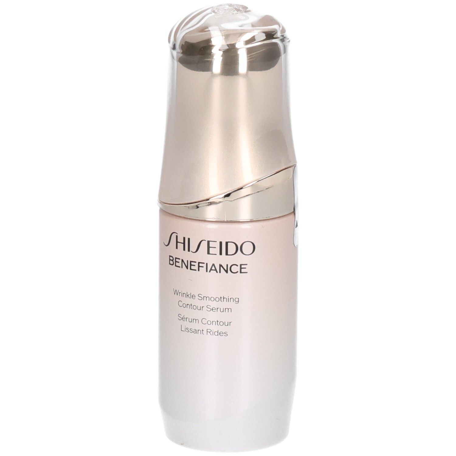 Shiseido Benefiance Faltenreduzierendes Konturserum in einem eleganten Flakon mit Pumpspender.