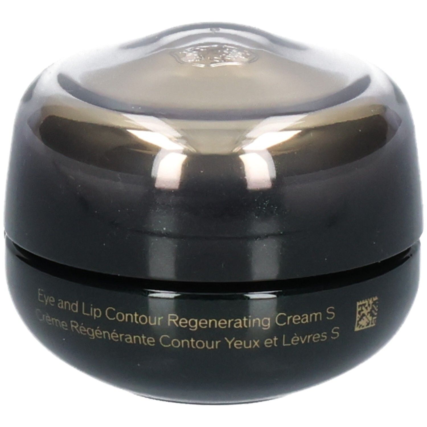 Shiseido Future Solution LX Eye and Lip Contour Regenerating Cream S, schwarzer Tiegel.
