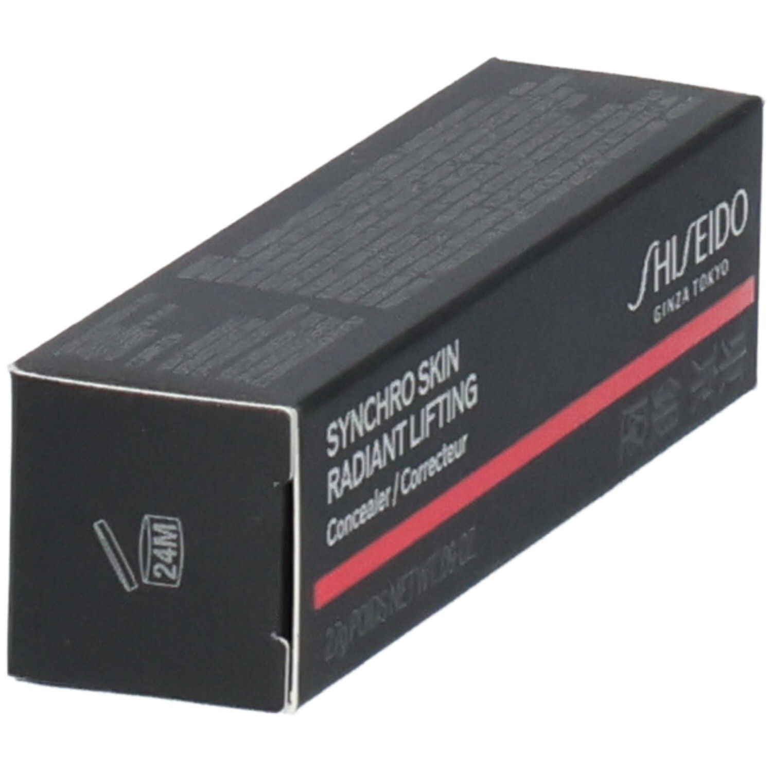 Shiseido Synchro Skin Radiant Lifting Concealer Karton mit 24M Symbol.