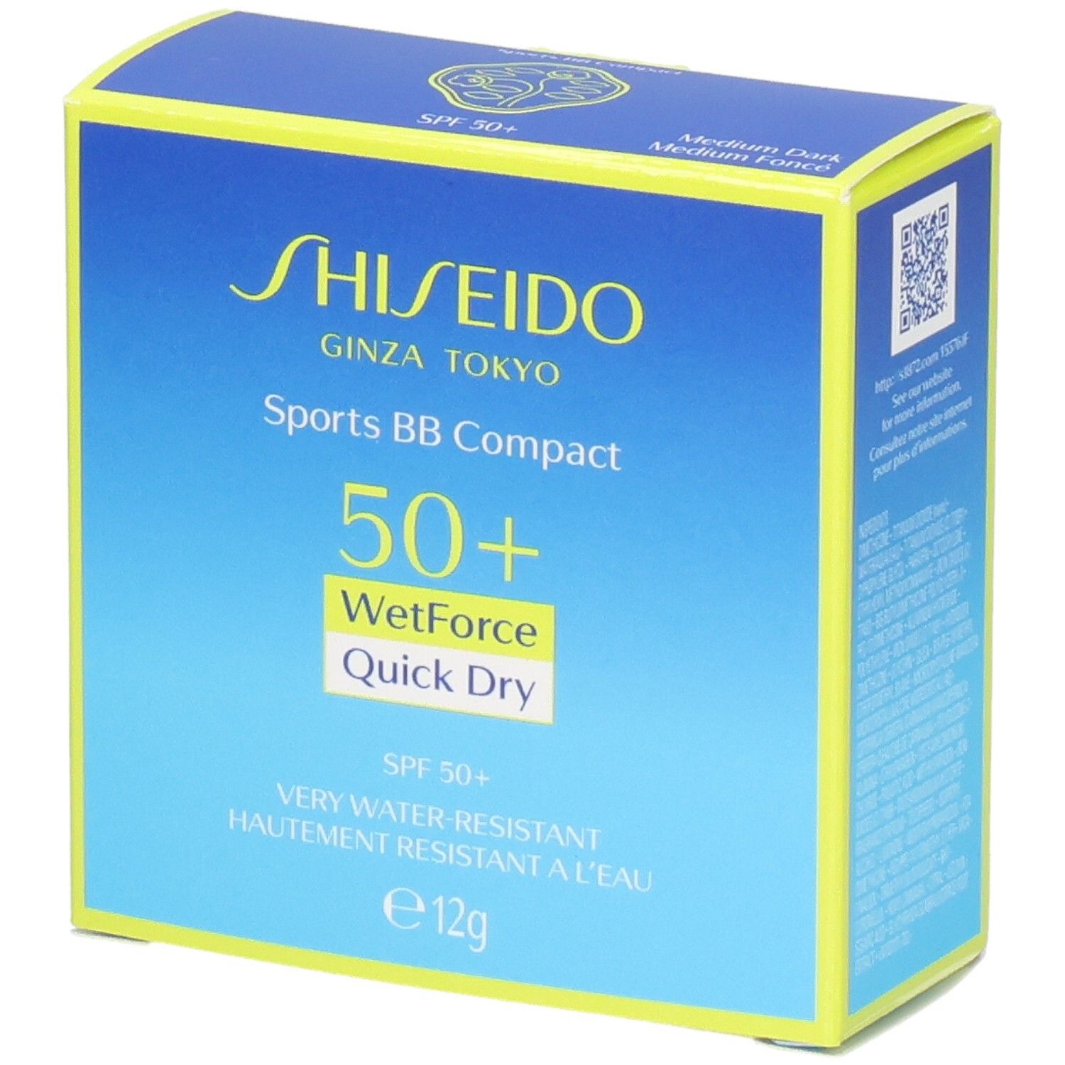 Shiseido Sun FT Compact Sport SPF50 - Medium Dark, 12 g