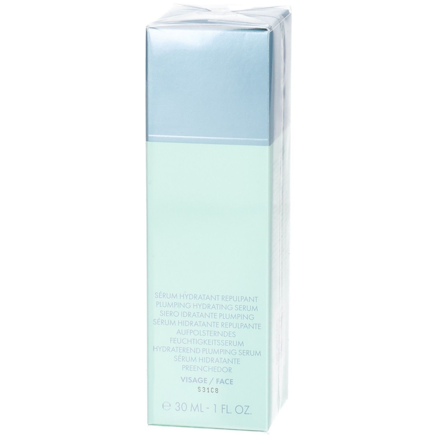 VALMONT Hydra³ Booster Flakon, Seite mit Produktbeschreibung und 30 ml Angabe.