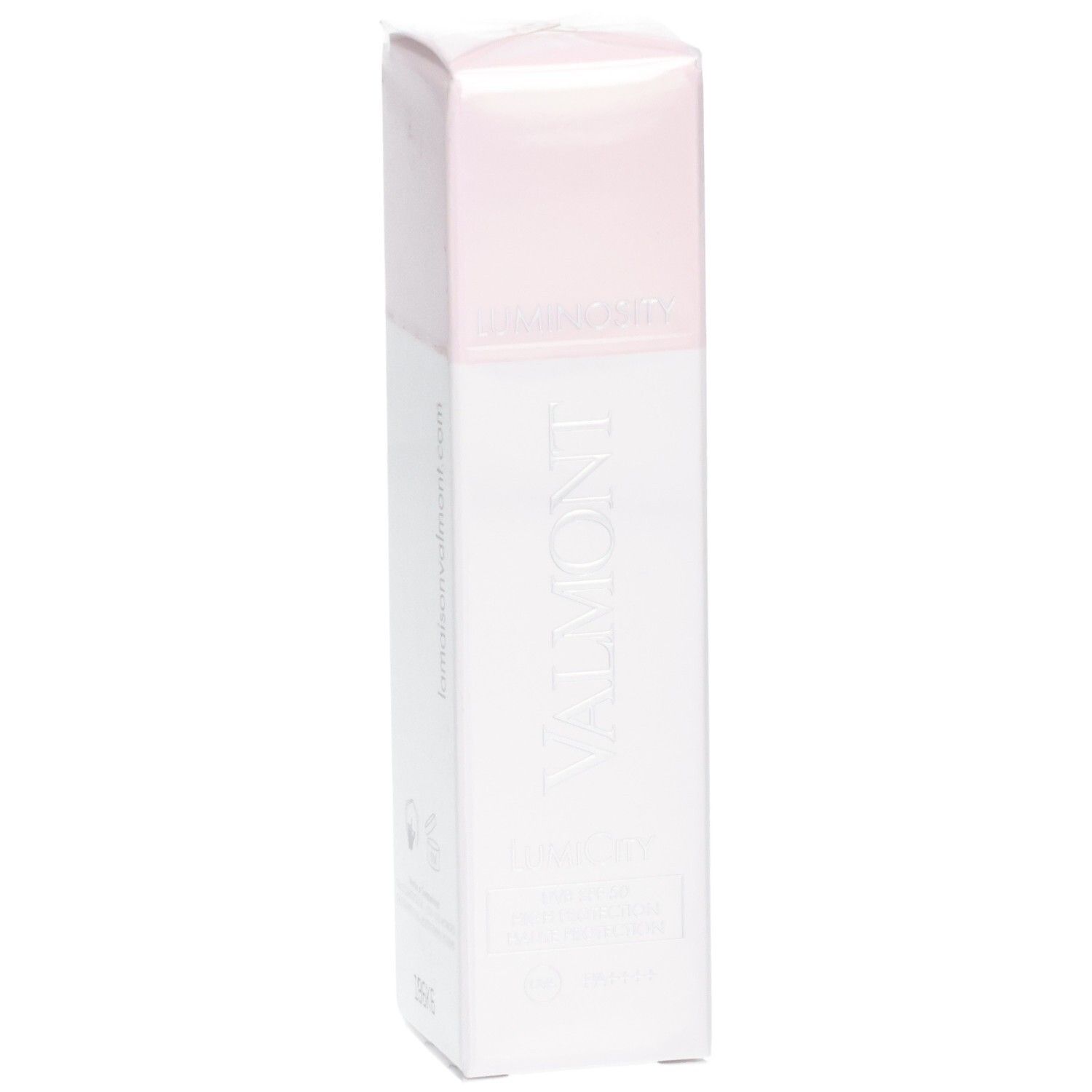 VALMONT LumiCity Tagescreme mit LSF 50, 15 ml, Seitenansicht.