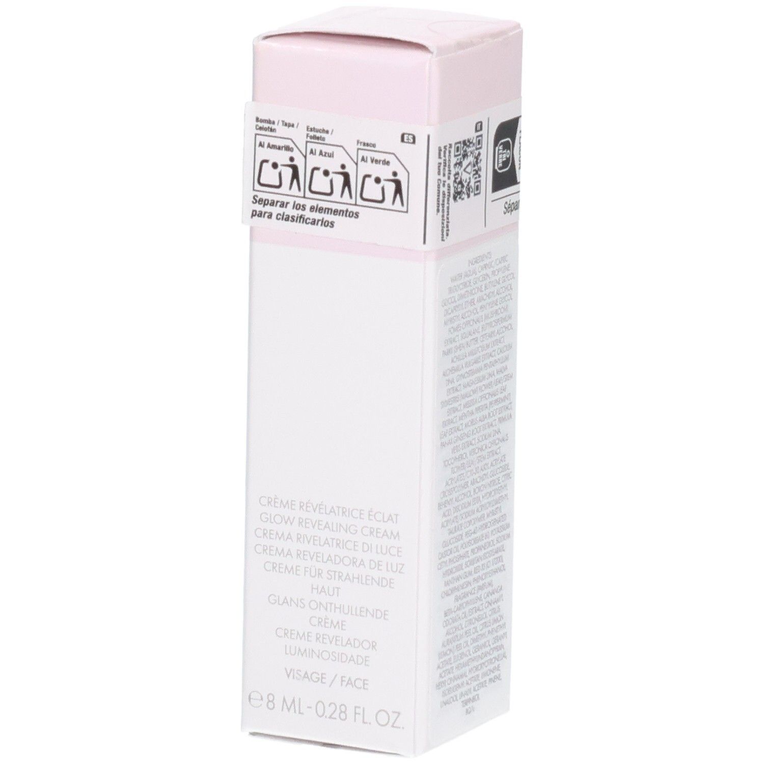 VALMONT LumiCream Faltschachtel, Vorderseite mit Produktbezeichnung und Volumen.