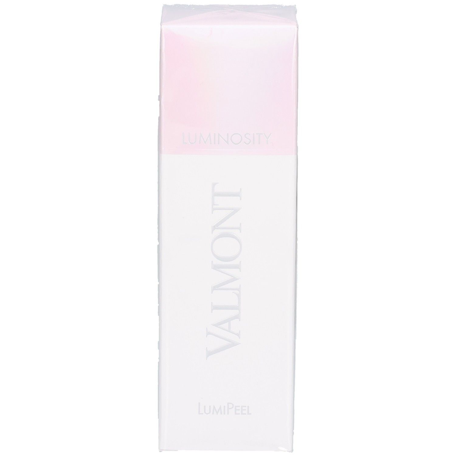 VALMONT LumiPeel Kartonverpackung mit Logo und Produktbezeichnung.