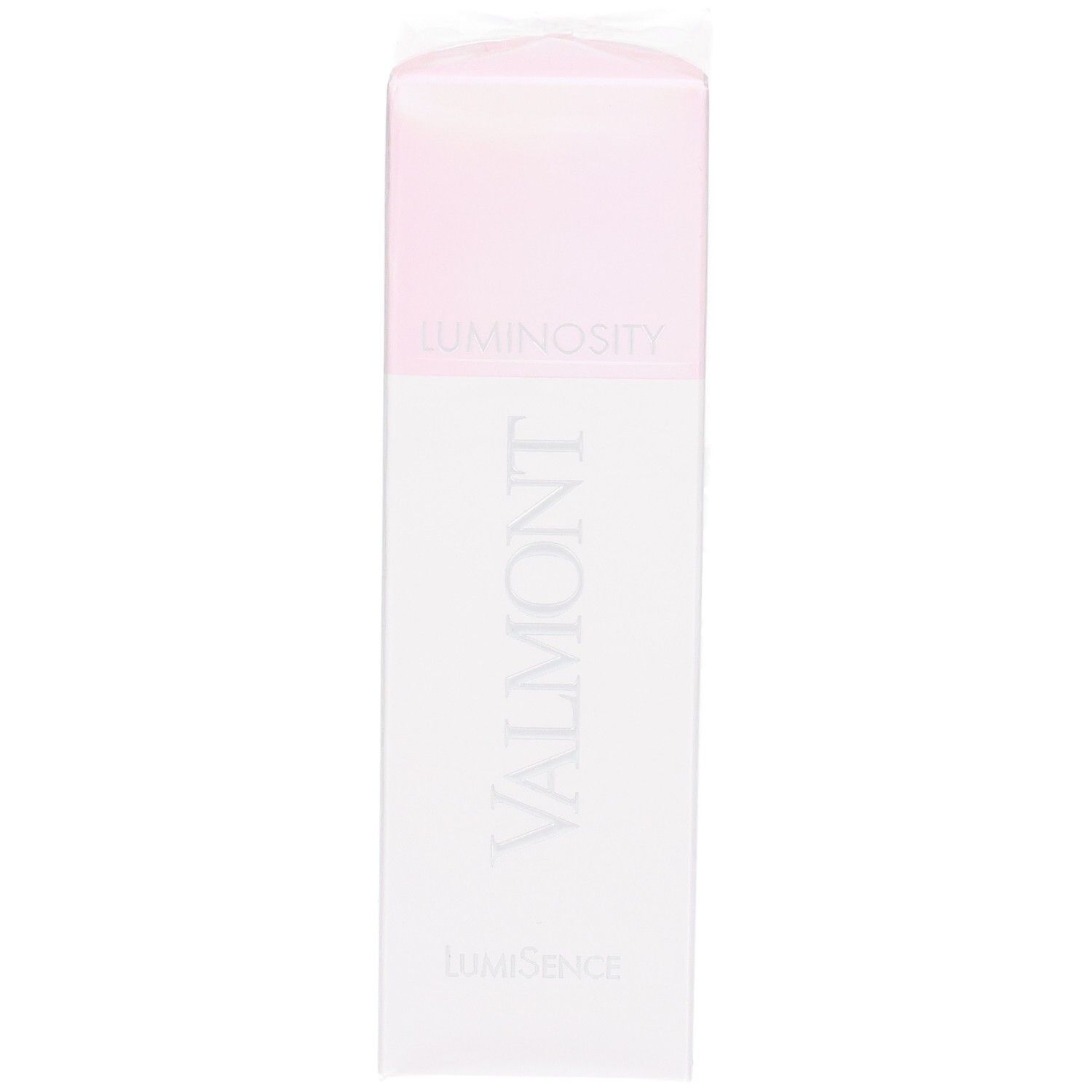 Valmont Luminosity Box: Frontansicht mit Logo und Produktnamen.