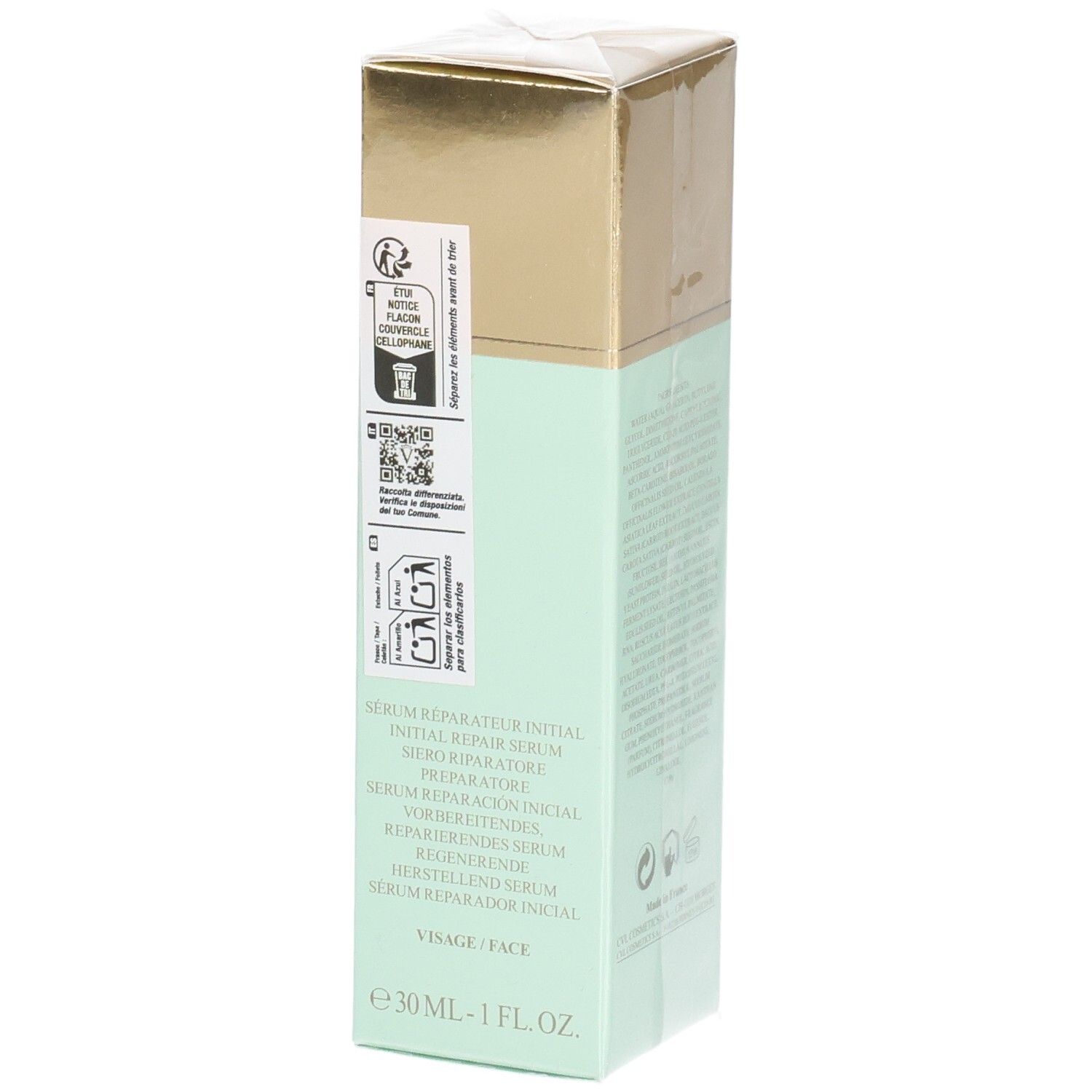 VALMONT Primary Serum Verpackung, Seite mit Anwendungshinweisen.