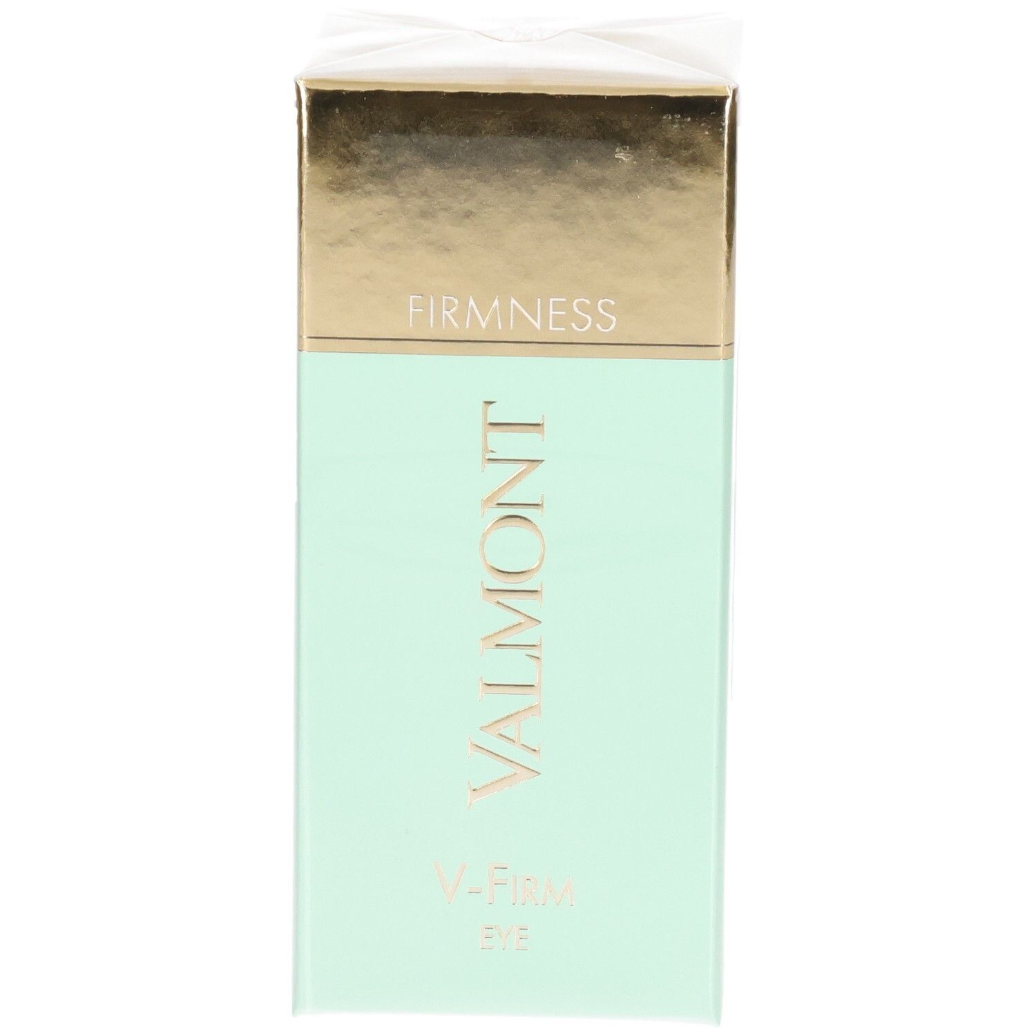 VALMONT V-Firm Eye Verpackung, Vorderseite mit "FIRMness" und "VALMONT".