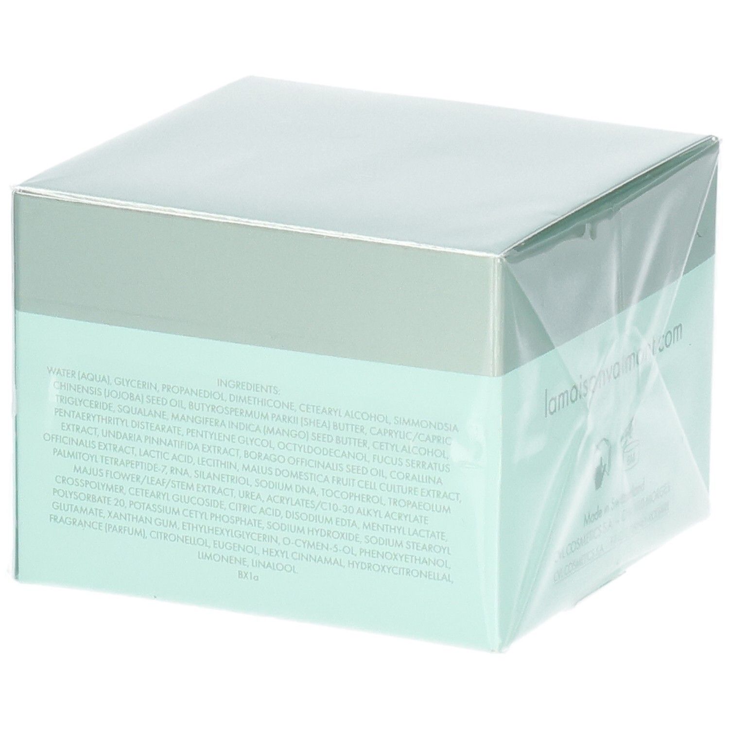 Valmont Vital Contour Cream Verpackung mit Zutatenliste.