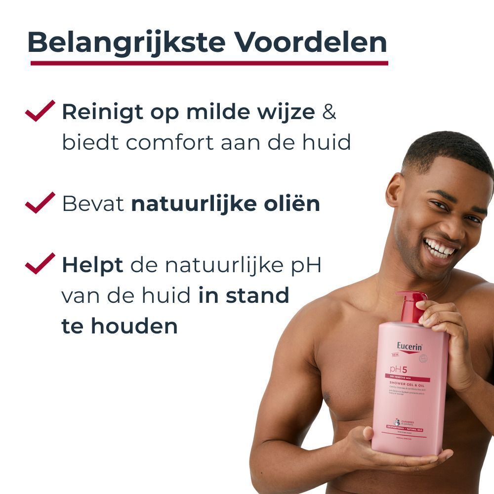 Eucerin pH5 Douchegel-olie | Droge en gevoelige huid