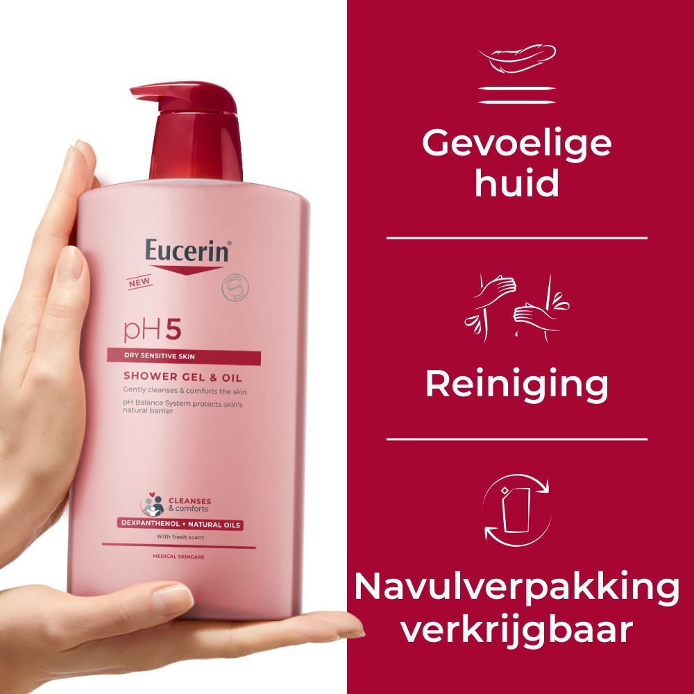 Eucerin pH5 Douchegel-olie | Droge en gevoelige huid