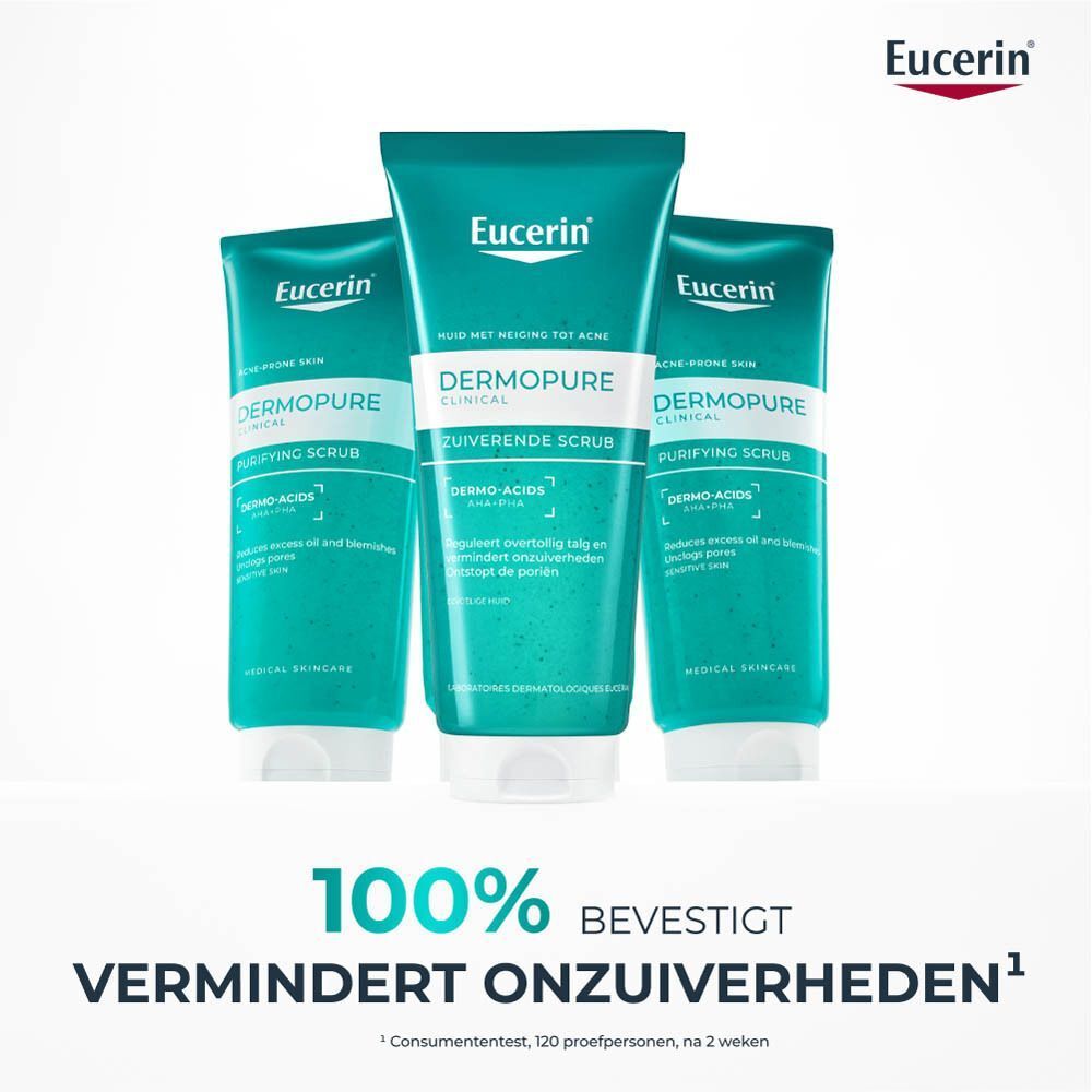 Eucerin DERMOPURE CLINICAL Zuiverende Scrub | Gezicht met Neiging tot Acne