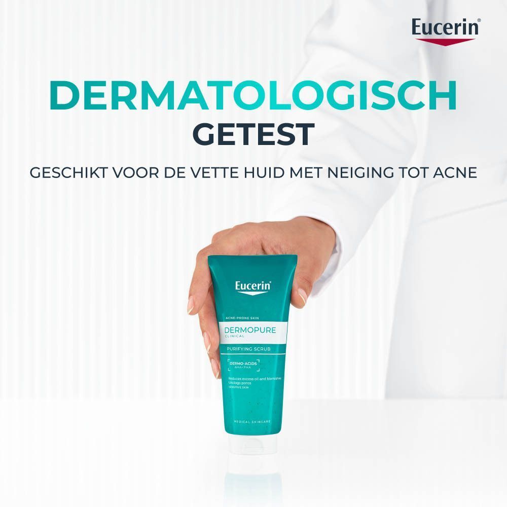 Eucerin DERMOPURE CLINICAL Zuiverende Scrub | Gezicht met Neiging tot Acne