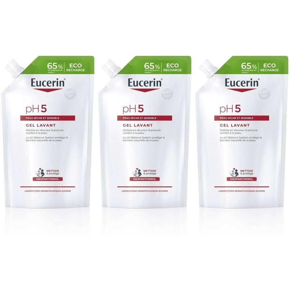Eucerin pH5 Gel Lavant Recharge Visage et Corps Peau Sèche et Sensible