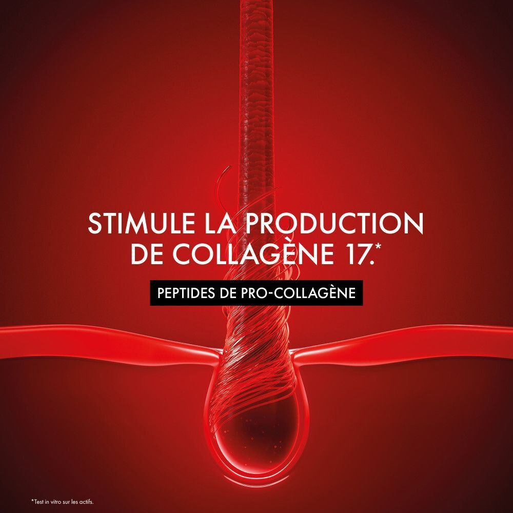 Vichy Dercos Après-Shampooing Collagen 17 Filler | Cheveux Abîmés et Cassants | Peptides Pro-Collagène et Acide citrique