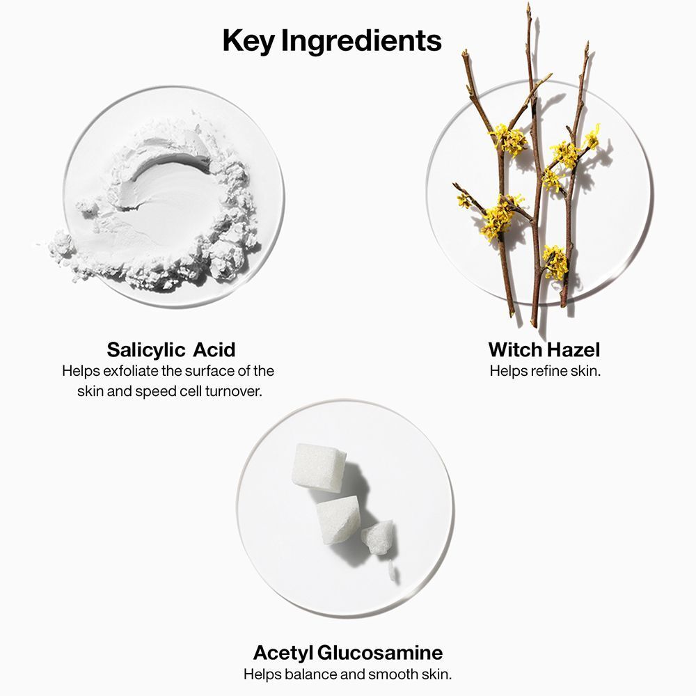 Wichtige Inhaltsstoffe: Salicylsäure, Hamamelis, Acetylglucosamin.