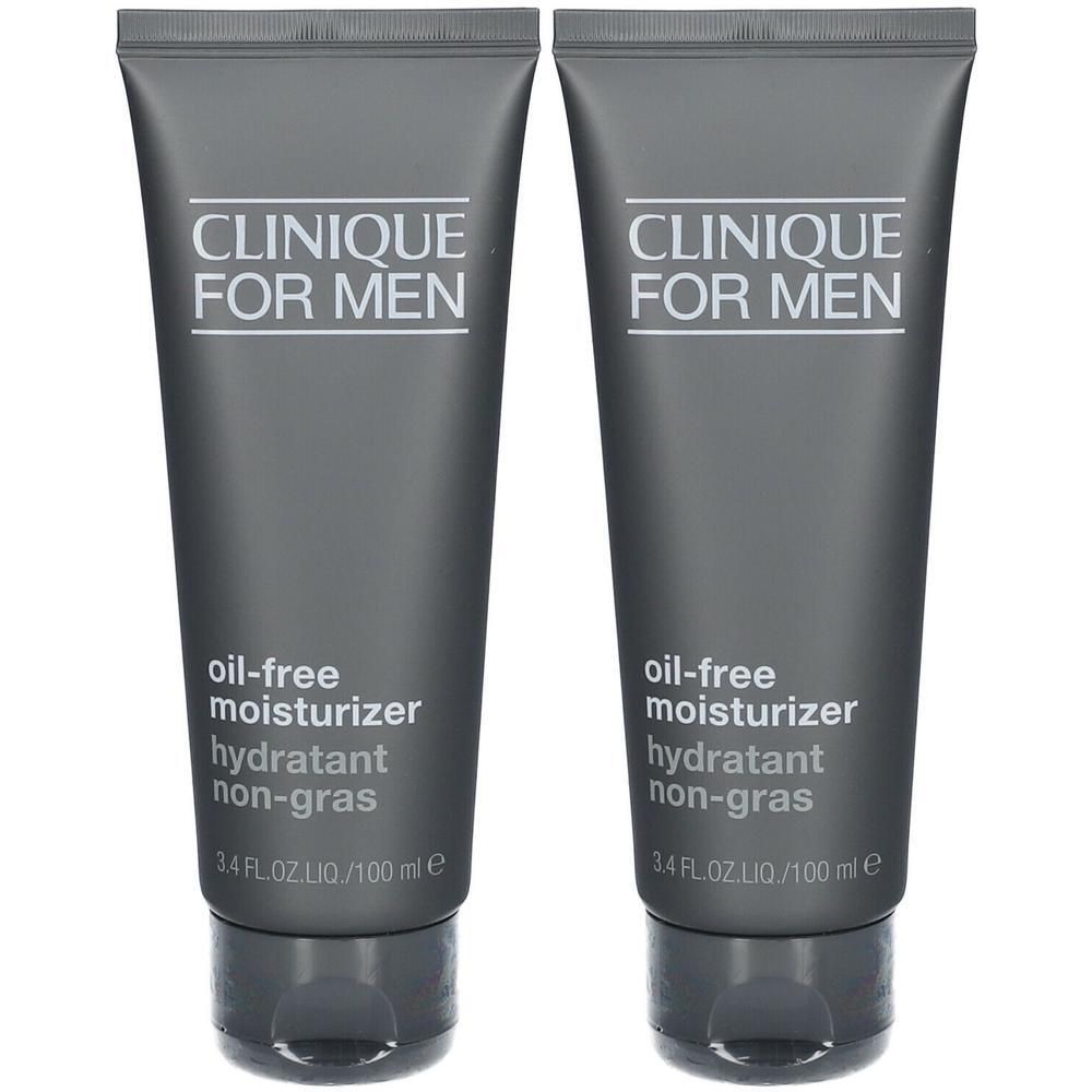 Zwei Clinique for Men ölfreie Feuchtigkeitscreme-Tuben.