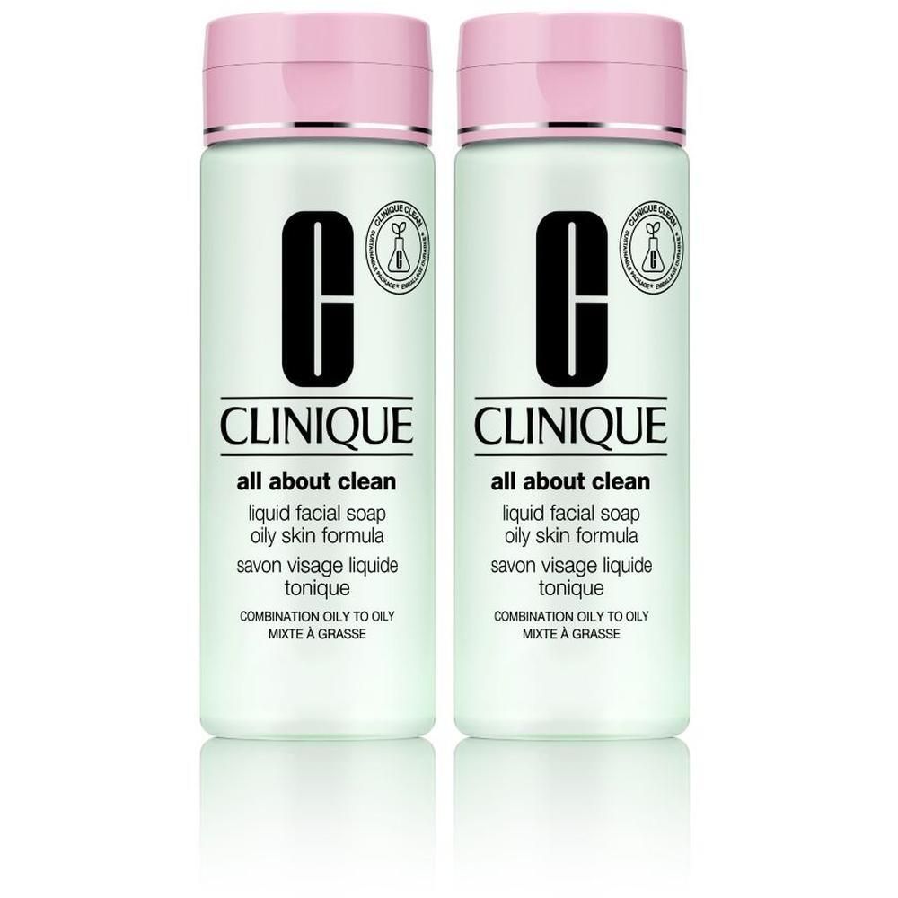 Clinique Liquid Facial Soap Oily Skin x2 2x200 ml Flüssigseife
