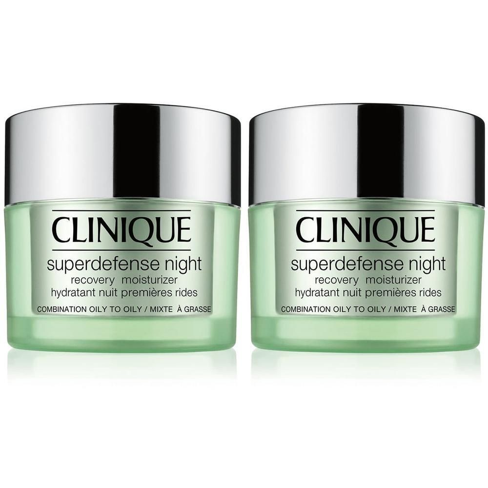 Clinique Superdefense Night Recovery Moisturizer Skin Type 3-4 x2 2x50 ml Creme