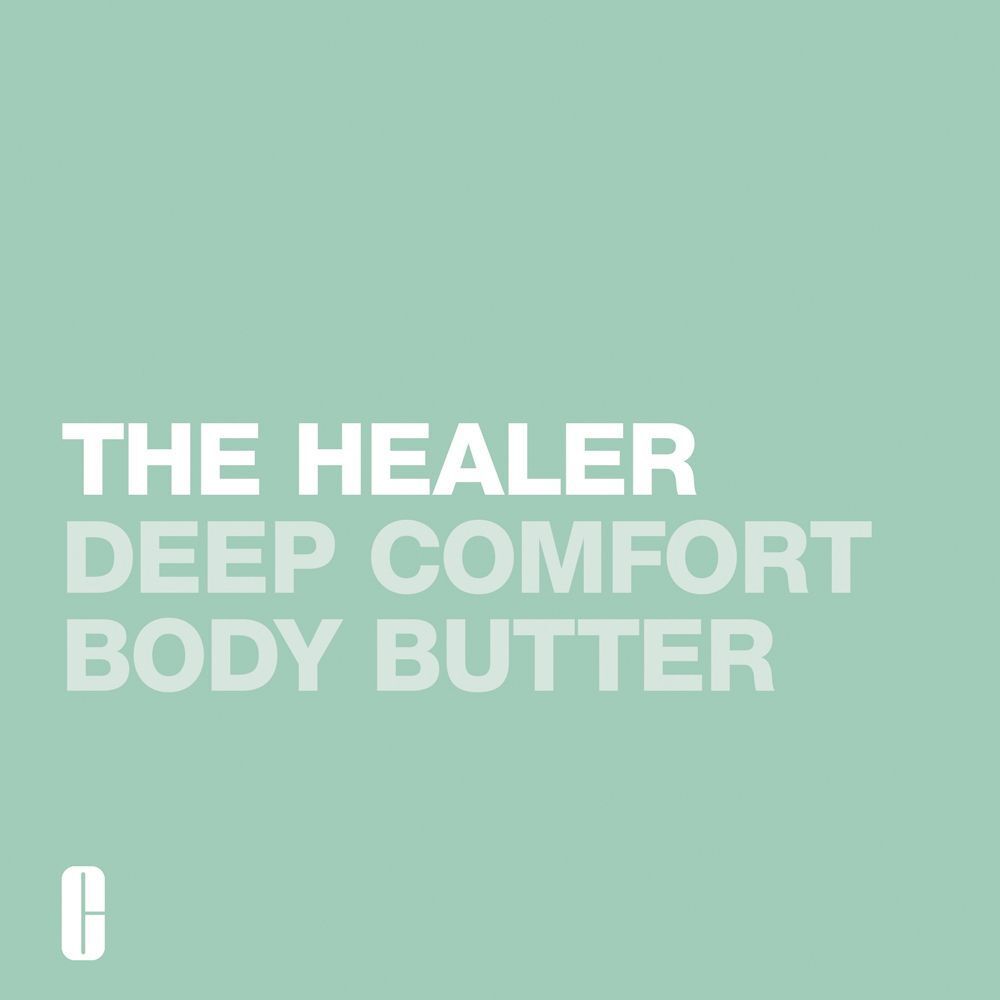 Textgrafik: The Healer Deep Comfort Body Butter.