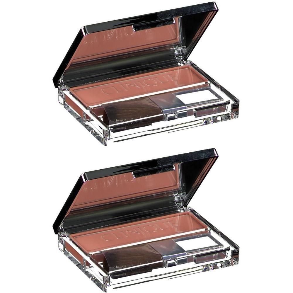 Zwei Clinique Blushing Blush Puderblush in Innocent Peach mit Applikator.