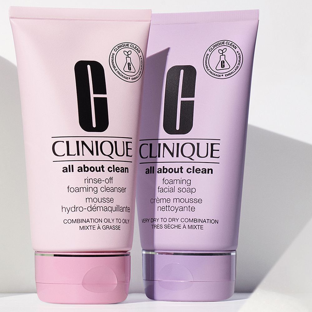 Clinique All About Clean™ schäumende Gesichtsseife und Reiniger.