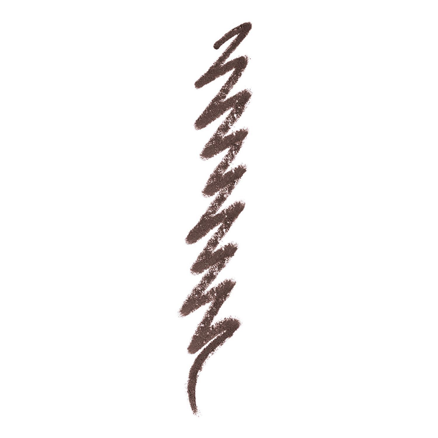 Brauner Eyeliner-Strich.
