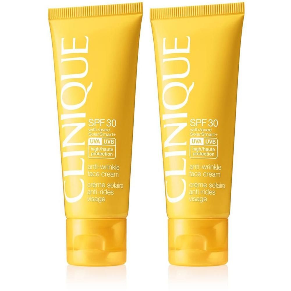 Clinique Spf30 Anti-Wrinkle Face Cream x2 2x50 ml Sonnenschutzcreme