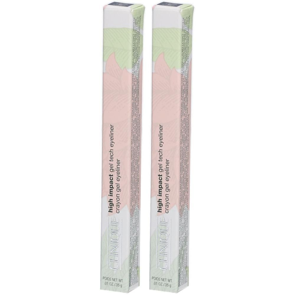 Zwei Verpackungen des High Impact™ Gel Tech Eyeliners.