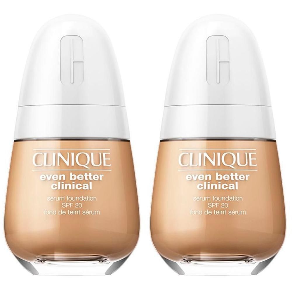 Zwei Flaschen Clinique Even Better Clinical Serum Foundation LSF 20.