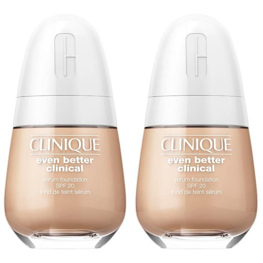 Zwei CLINIQUE Even Better Clinical Serum Foundation Flakons, Farbton CN 40 Cream Chamois.