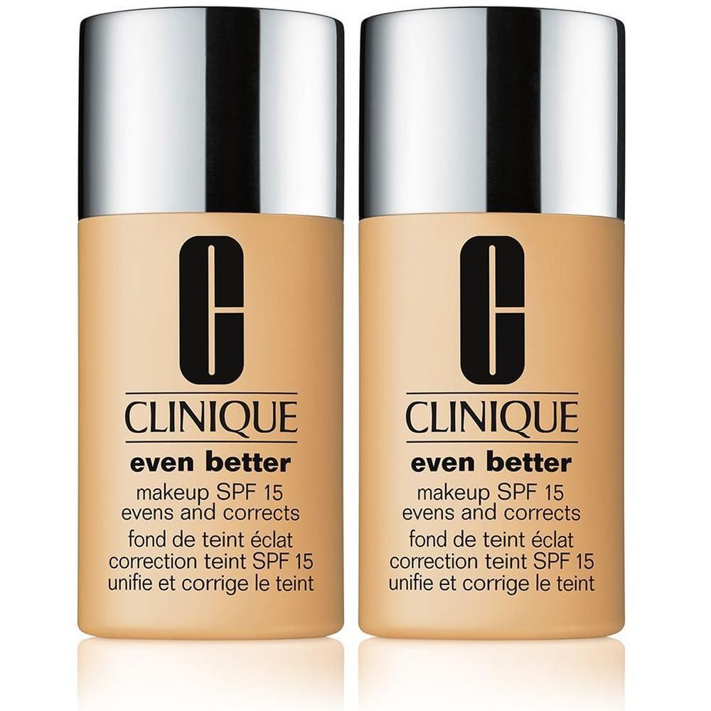 Zwei CLINIQUE Even Better Make-up SPF 15 Flaschen, Farbton CN 58 Honey.