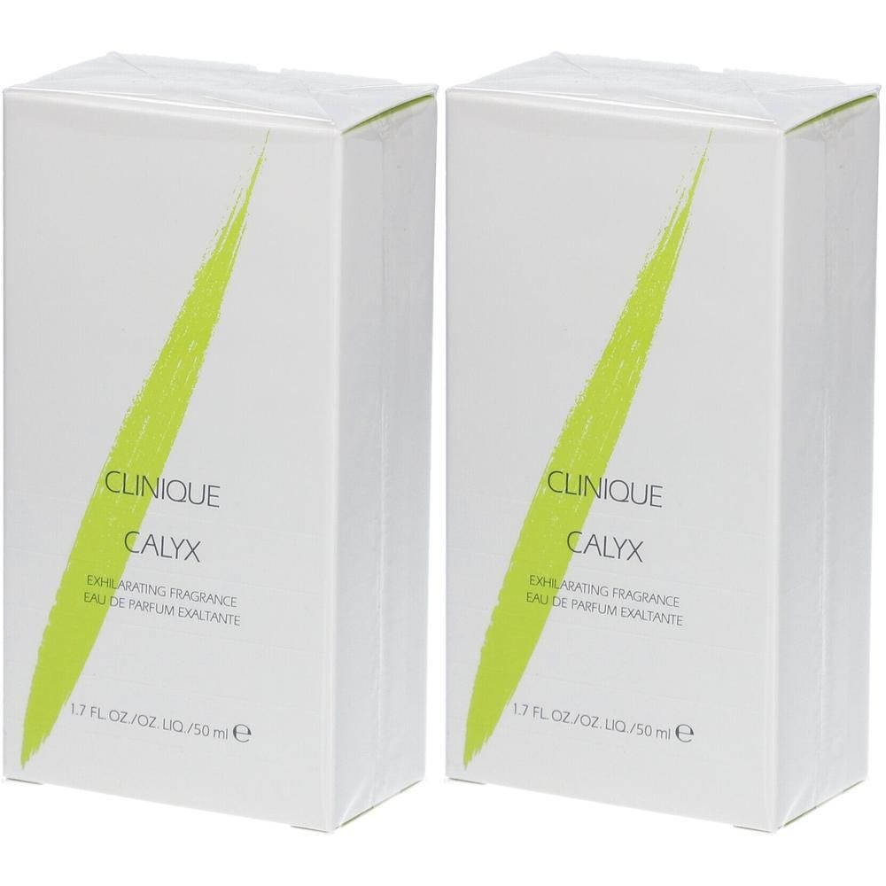 Zwei Clinique Calyx Eau de Parfum Sprühverpackungen, 50ml.
